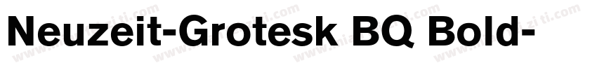 Neuzeit-Grotesk BQ Bold字体转换